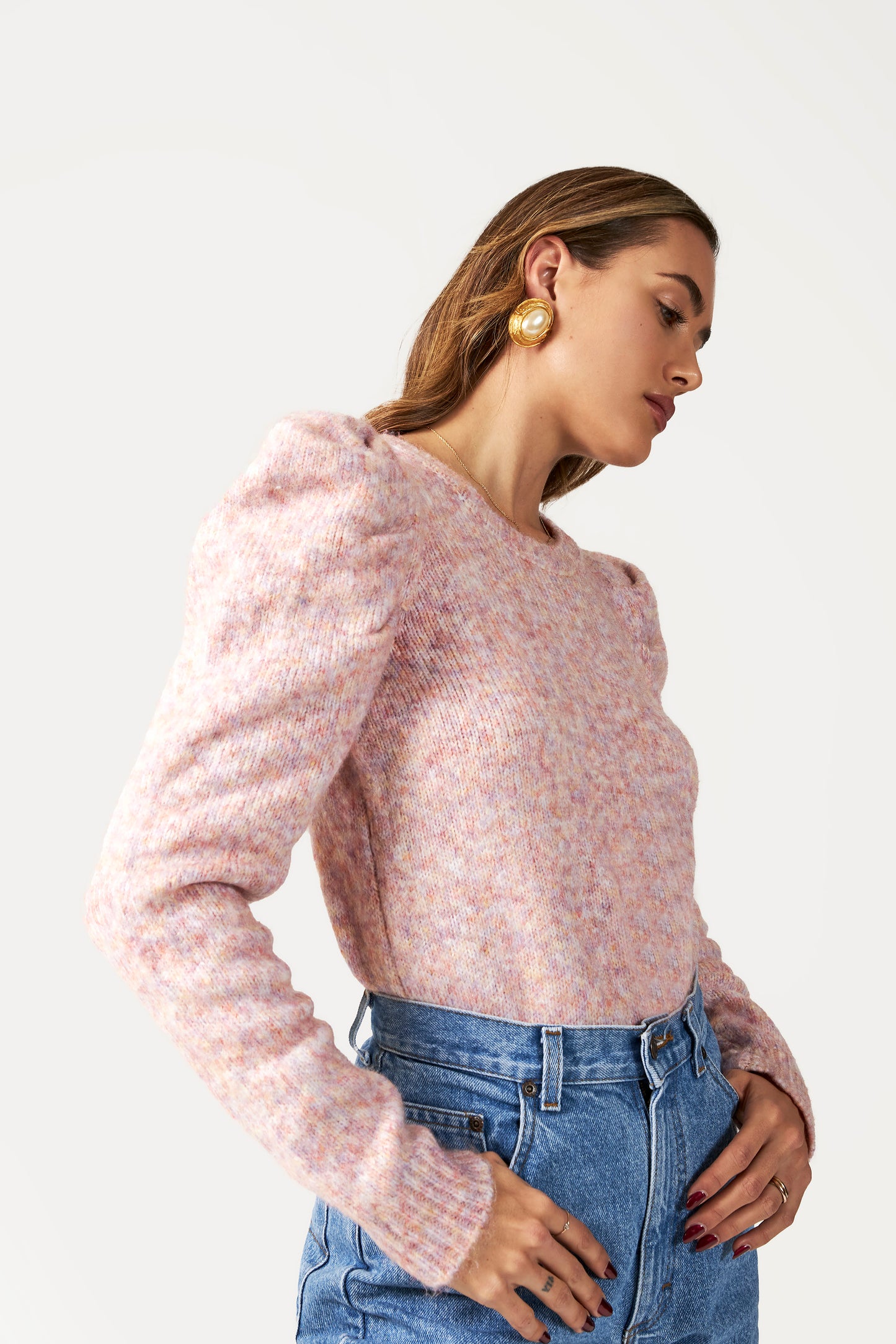 VINTAGE PUFF SHOULDER PULLOVER