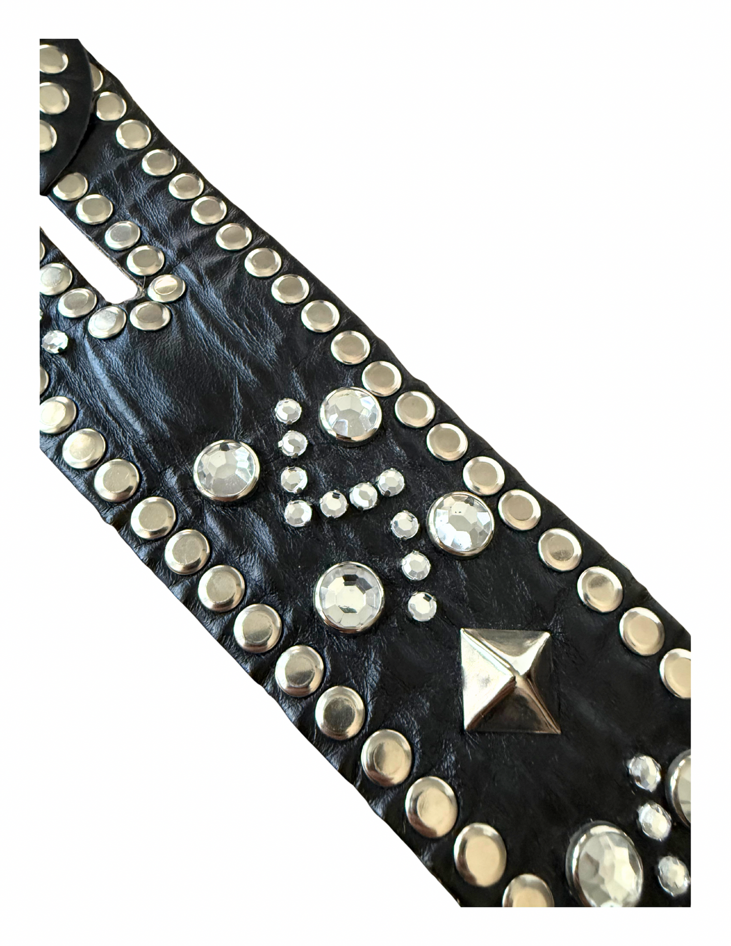 EMBELLISHED WAIST BELT BLACK