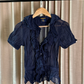 RALPH LAUREN RUGBY RUFFLE BLOUSE