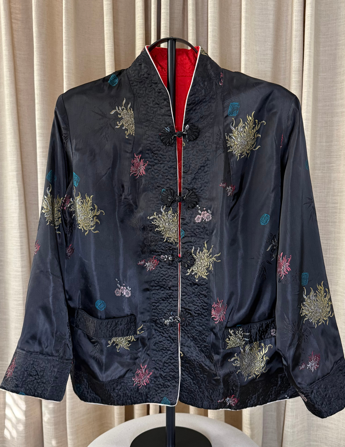 TANG FUR BROCADE JACKET