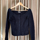 TEXTURED BOAT NECK TOP