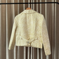 PALE YELLOW BROCADE JACKET