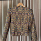 GOLD BROCADE BLAZER TOP