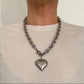 CORAZON DE PLATA NECKLACE