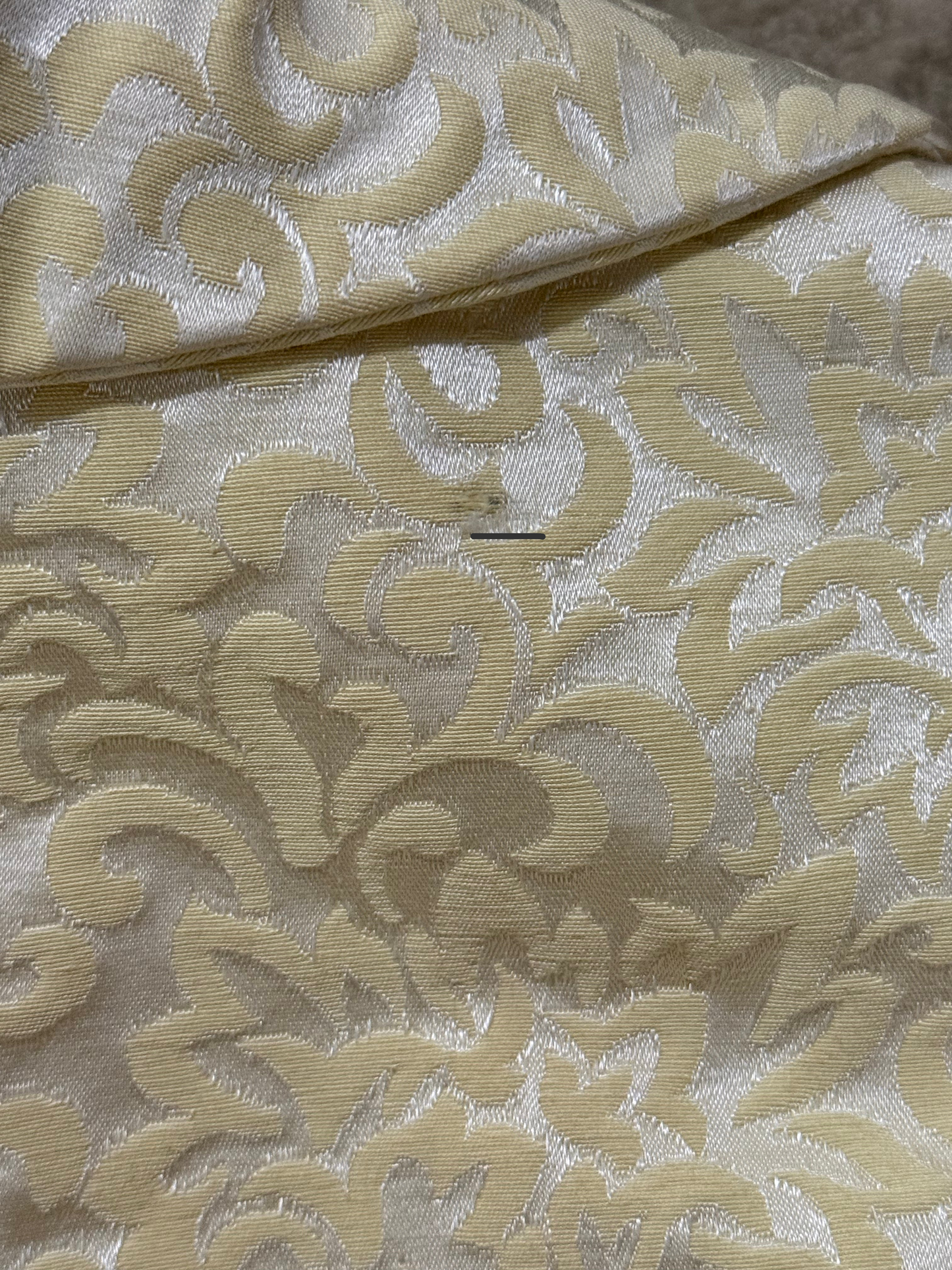 PALE YELLOW BROCADE JACKET
