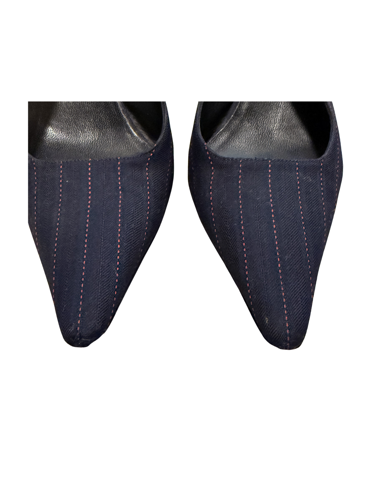 Vintage Escada Striped Slingback Pump