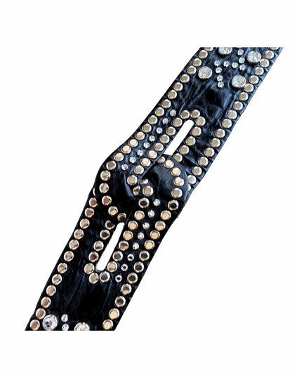 EMBELLISHED WAIST BELT BLACK