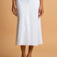 WHITE BIAS SKIRT