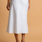 WHITE BIAS SKIRT