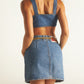 DENIM BRALETTE - DENIM BLUE